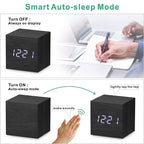Wooden LED Digital Alarm Clock