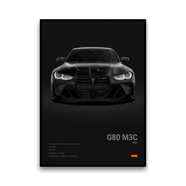 Classic Performance Car Canvas Print