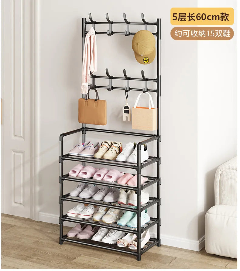 Door-Mounted Shoe & Hat Rack