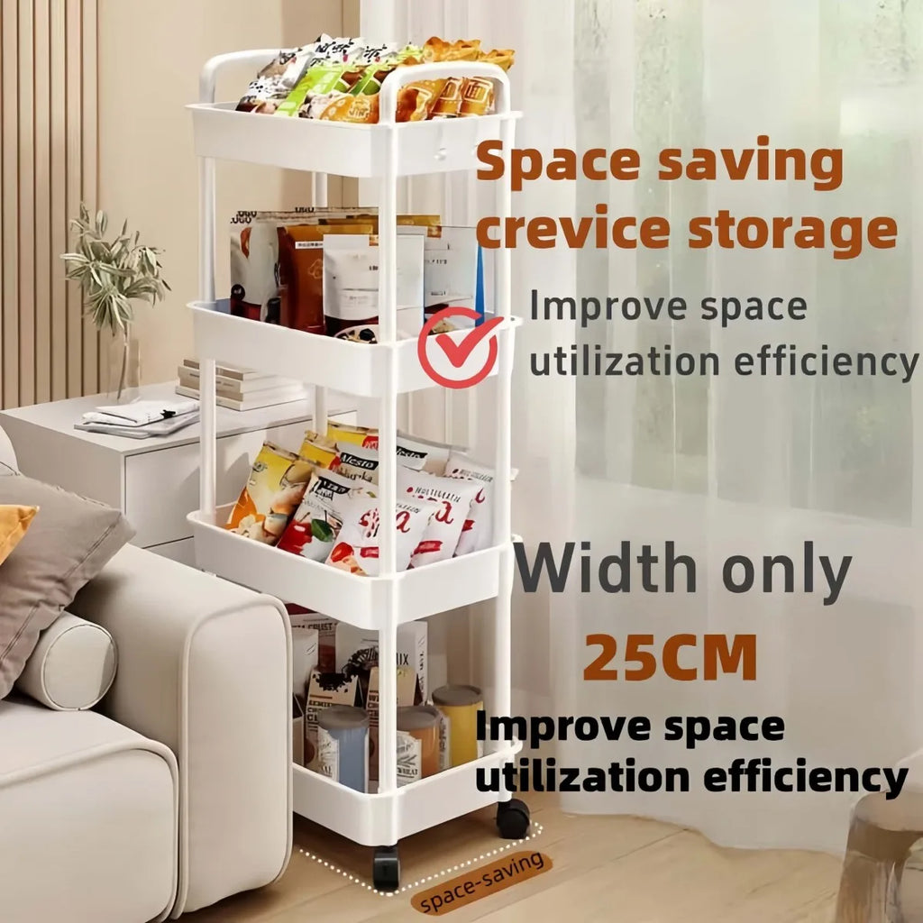 4-Tier Rolling Storage Cart