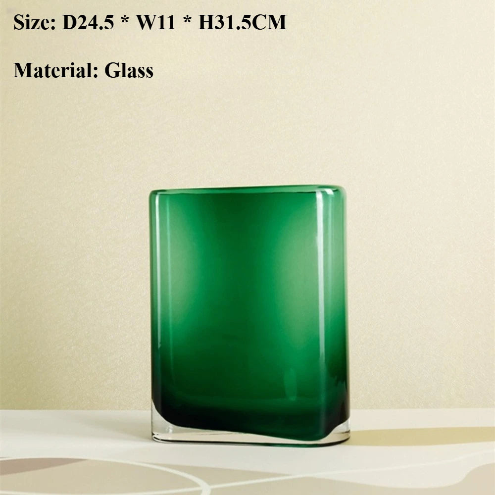 Amber Cylinder Glass Vase