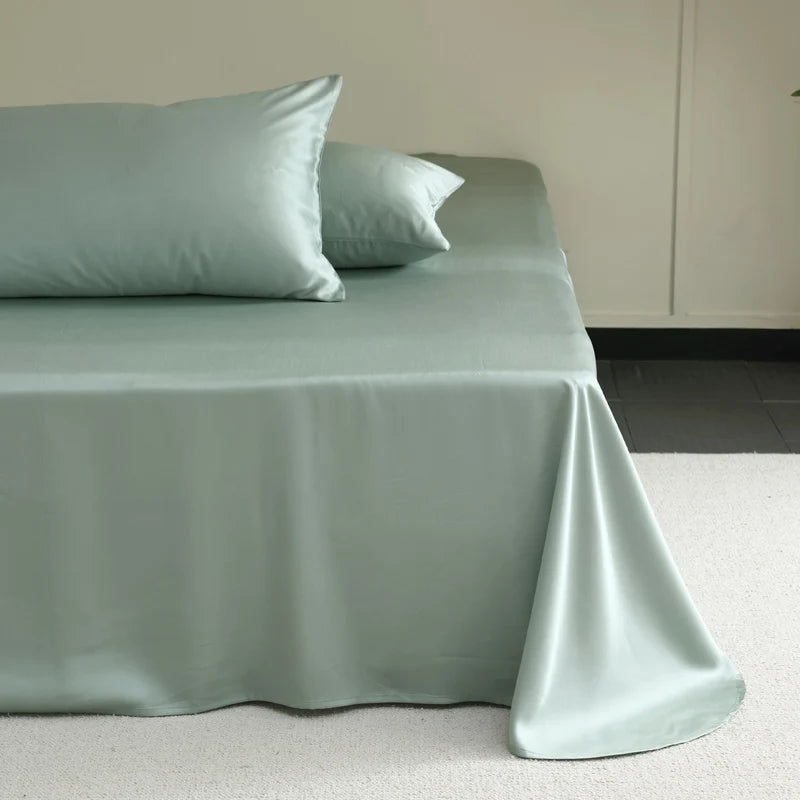 100% Silk Bed Sheet Set Luxury Mulberry Silk Bedding Sets Twin Full Double Queen King Size Fitted Sheet Flat Sheet Pillowcase