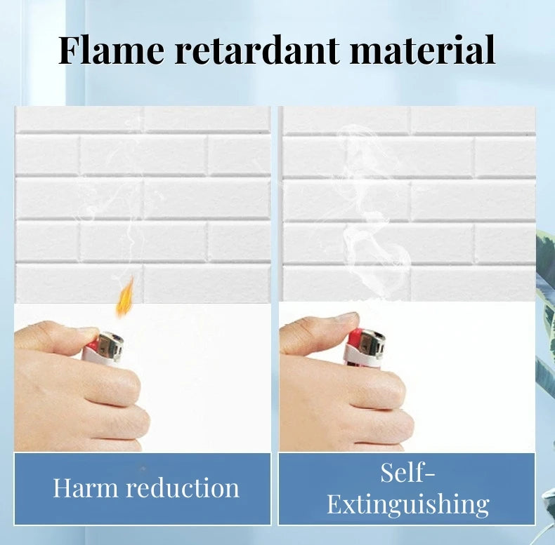 Faux-Brick Self-Adhesive Acoustic Panels