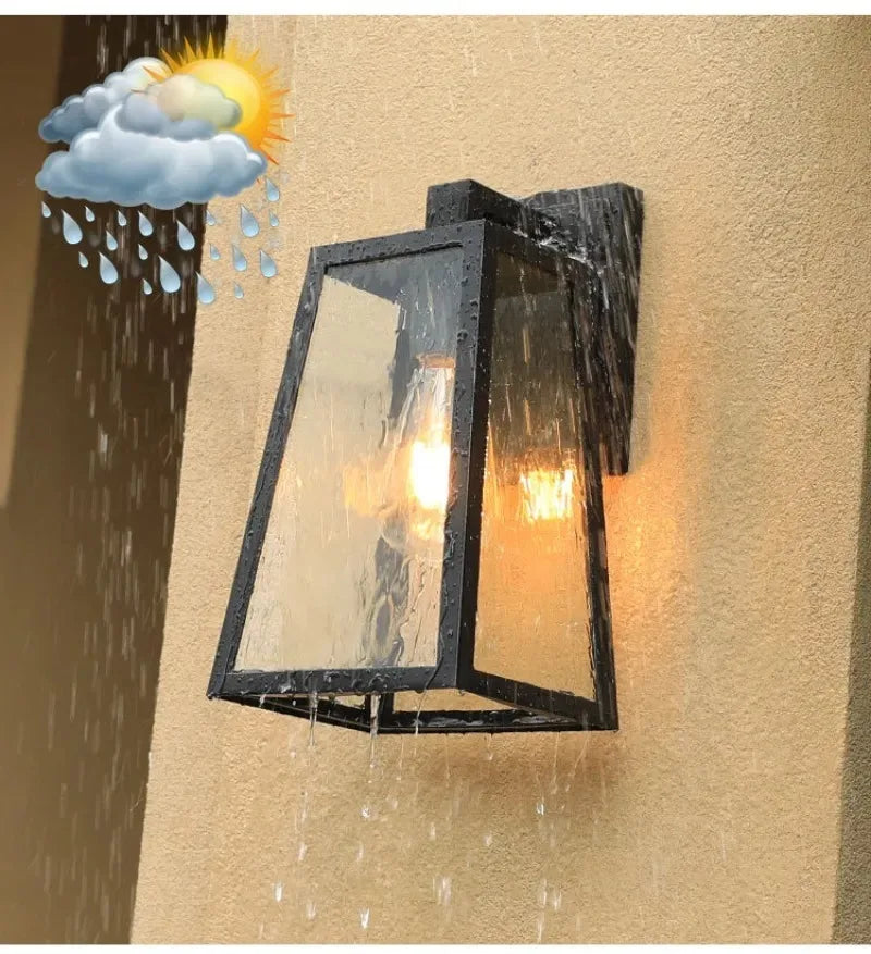 European-Style Waterproof Outdoor Wall Lamp
