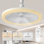 E27 Remote-Control LED Ceiling Fan with Light