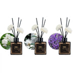 Reed Diffuser Set For Bathroom Air Fresheners,Jasmine Scented Oil Diffuser With Sticks,Aromatherapy Oil Reed Diffuser Home Decor