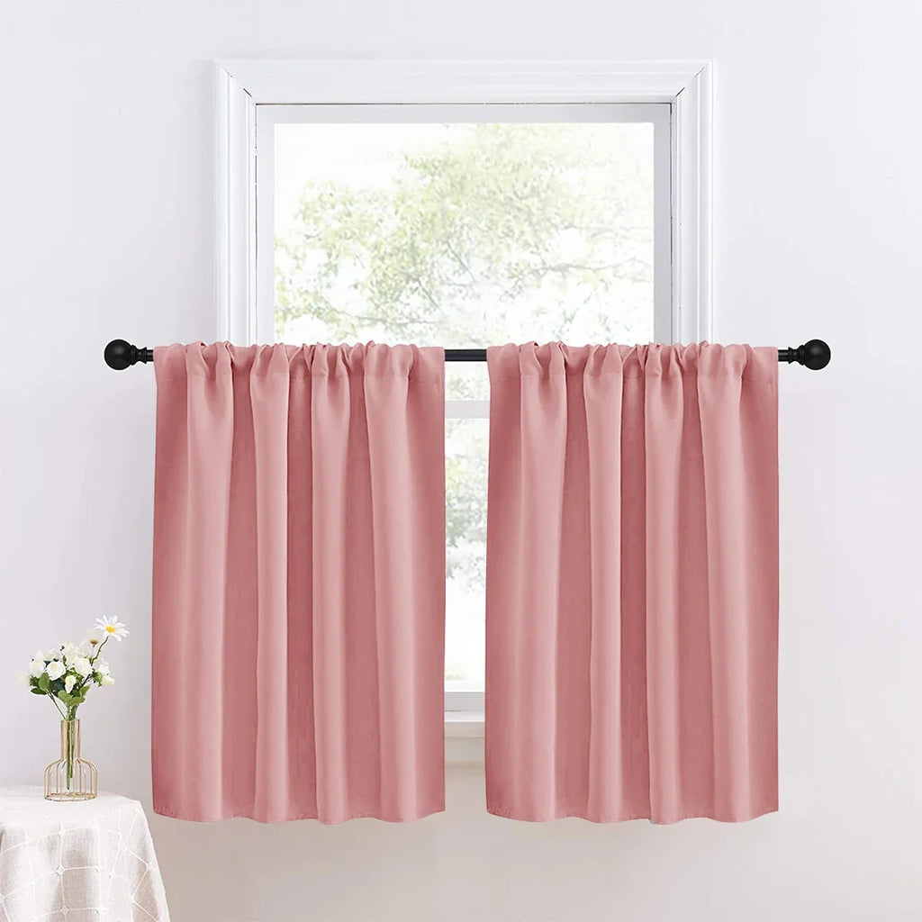 Short Blackout Kitchen & Bathroom Curtain