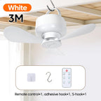 Remote-Control Outdoor LED Ceiling Fan with Light