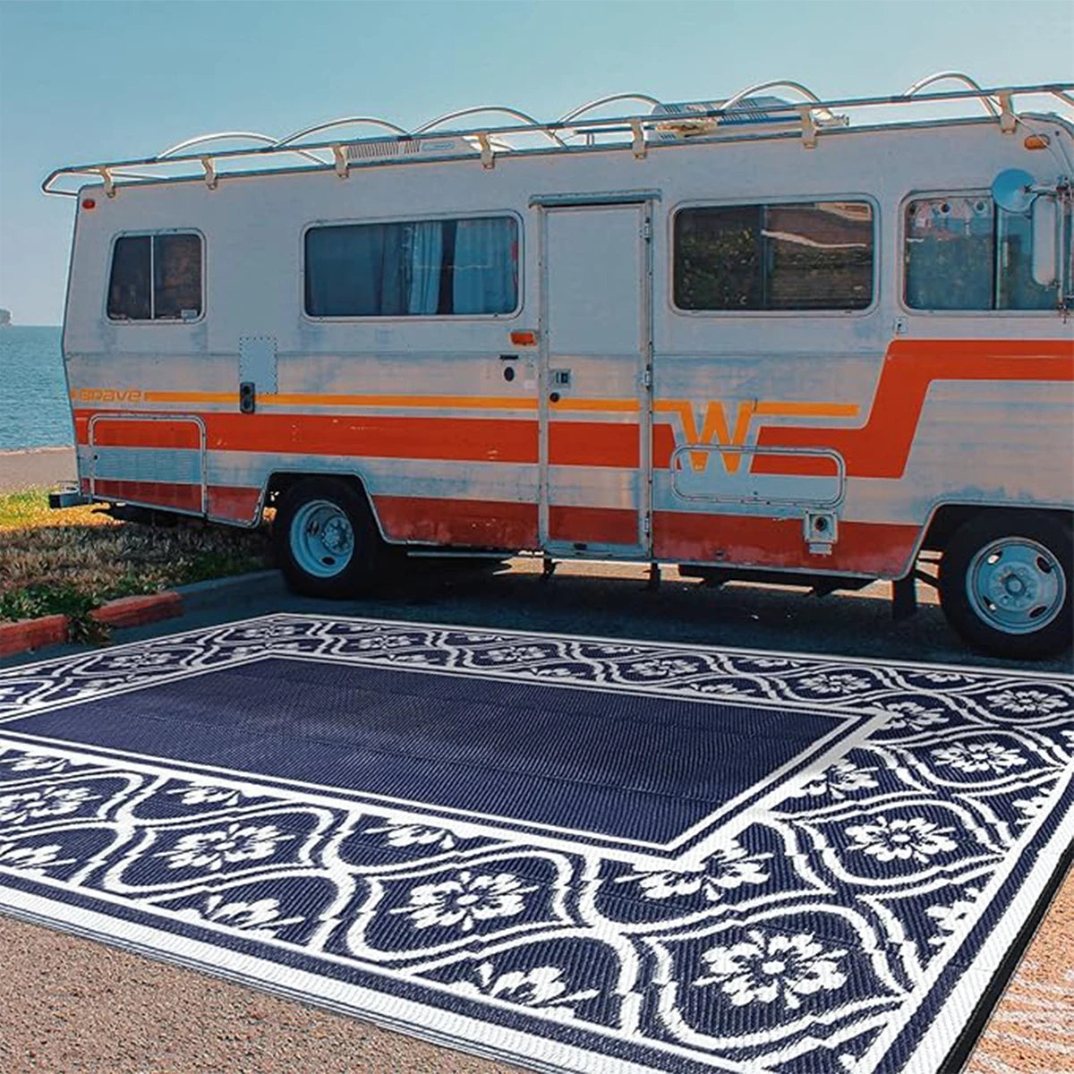 Reversible Woven Patio Rug