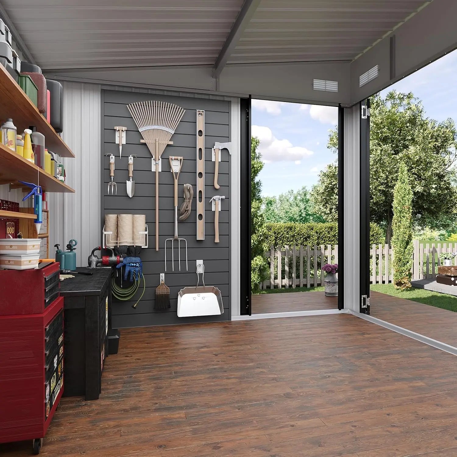 Outdoor Metal Storage Shed