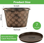 16-Inch Large Outdoor Planter Pot