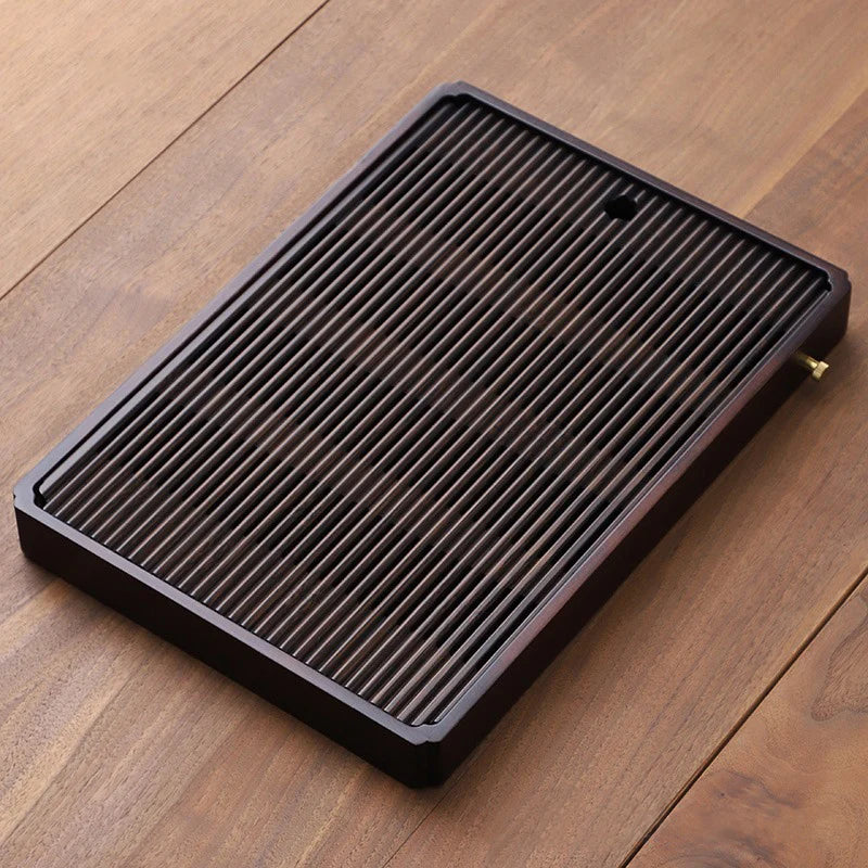 Bamboo Tea Tray Chinese Kung Fu Tea Tray Gongfu Tea Table Tool with Water Storage Drainage Household Filter for Home Office