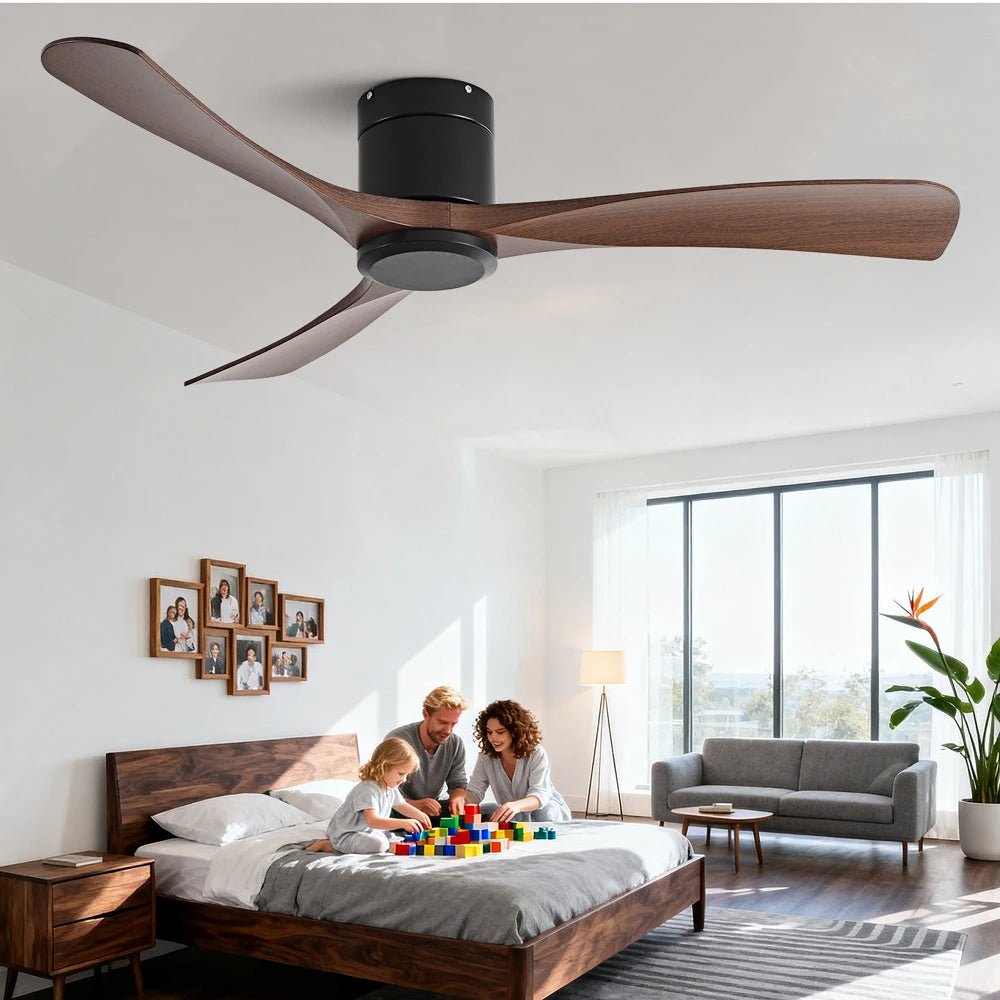Remote-Control Low-Profile Ceiling Fan