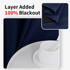 Custom Size 1Pc Hook 100% Blackout Curtains for Living Room Bedroom Thermal Insulated Waterproof Window Decor 창문커텐 Door Blinds