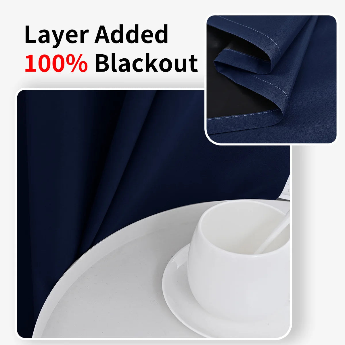 Custom Size 1Pc Hook 100% Blackout Curtains for Living Room Bedroom Thermal Insulated Waterproof Window Decor 창문커텐 Door Blinds