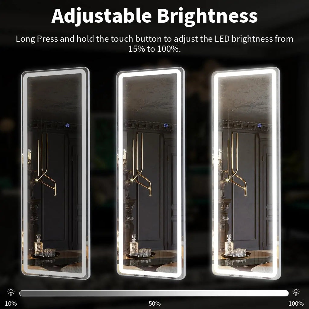 63-Inch Lighted Full-Length Mirror
