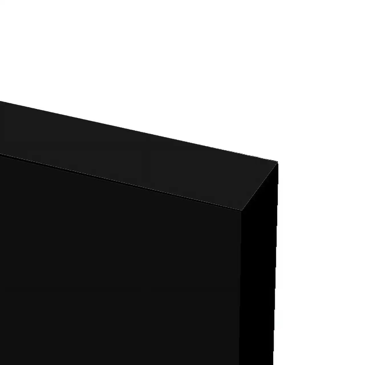 Black MDF Floating Wall Shelves