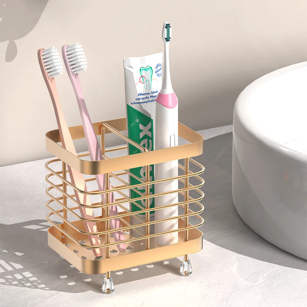 Toothbrush Holders for Bathroom Stainless Steel Electric Toothbrush Holder Wall Mounted Shower Toothbrush Toothpaste Holder