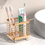 Stainless Steel Wall-Mounted Toothbrush Holder