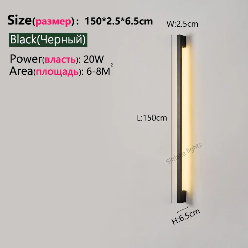 Long Mount LED Wall Light