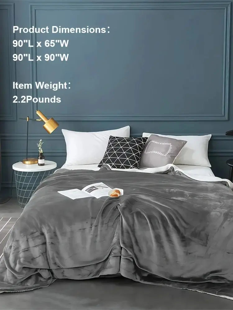 5 lb Reversible Twin Sherpa Blanket