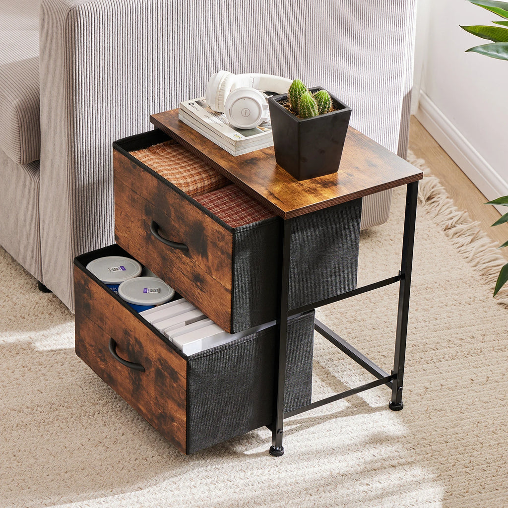 Fabric Drawer Nightstand