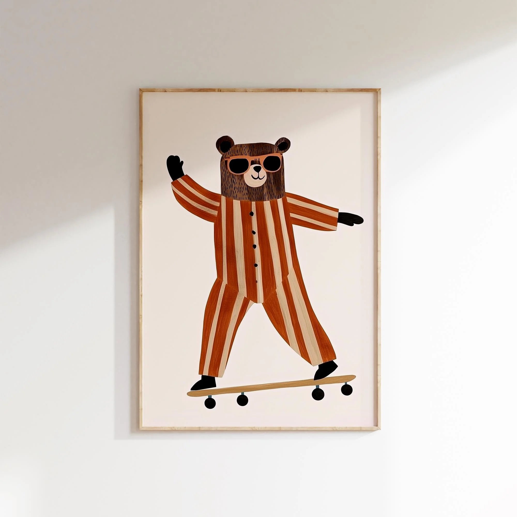 Skateboarding Dachshund Canvas Print