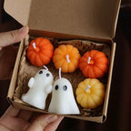 Halloween Ghost Candle Atmosphere Home Modeling Wax Set Ghost Premium Gifts Aromatherapy Home Decoration Gifts