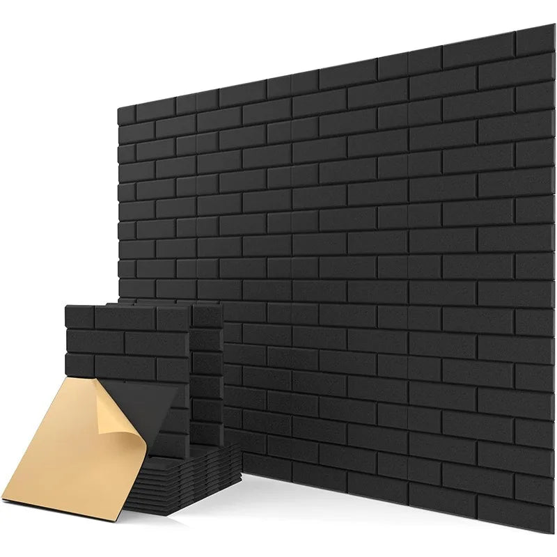 Faux-Brick Self-Adhesive Acoustic Panels