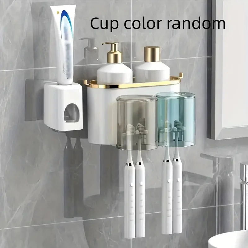 Wall-Mount Toothbrush & Accessory Holder