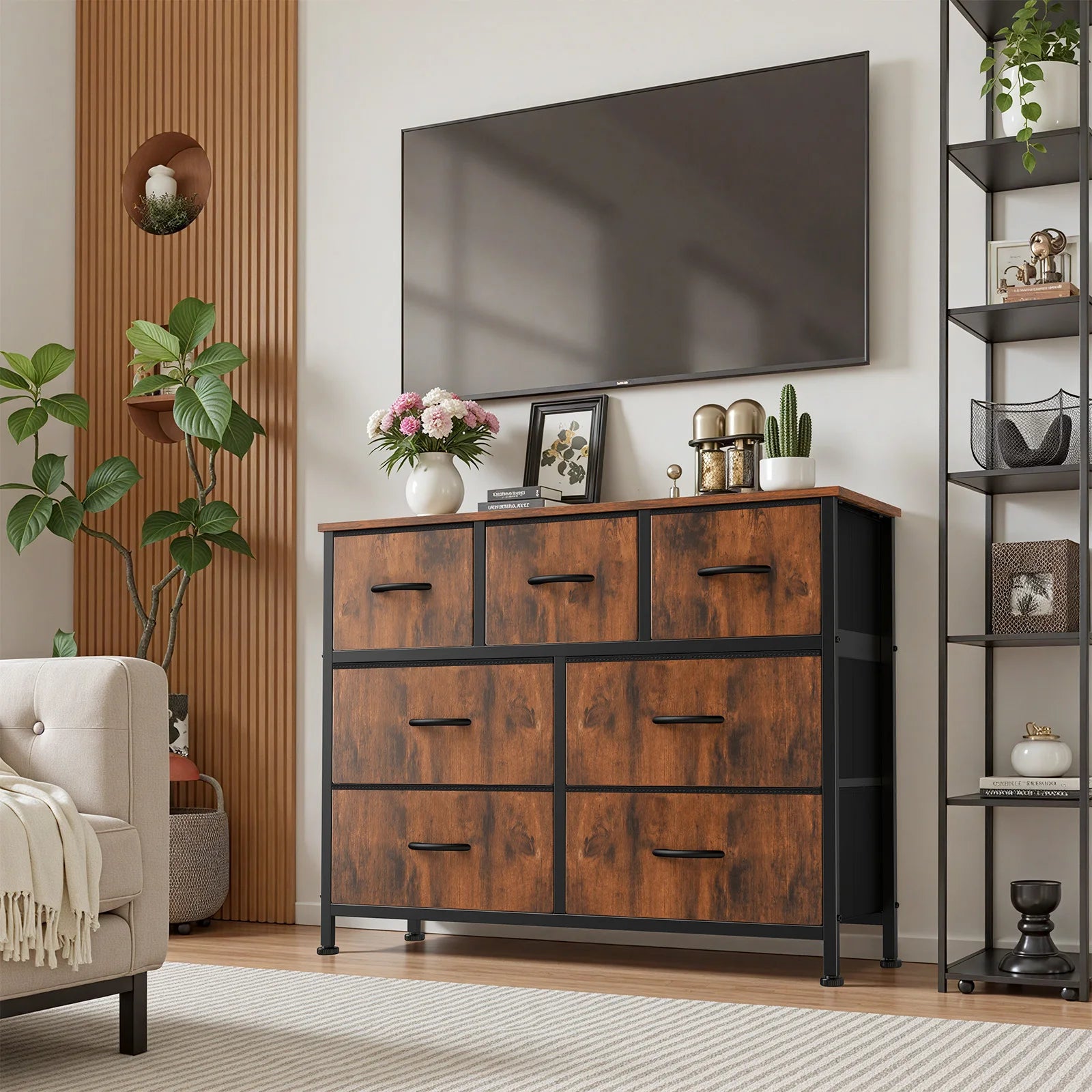 7-Drawer Fabric Dresser — WESTMERE