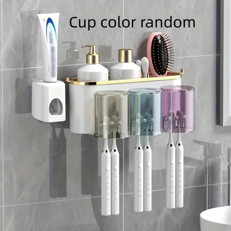 Wall-Mount Toothbrush & Accessory Holder