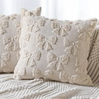 Bunny Bow & Daisy Plush Pillow Cover