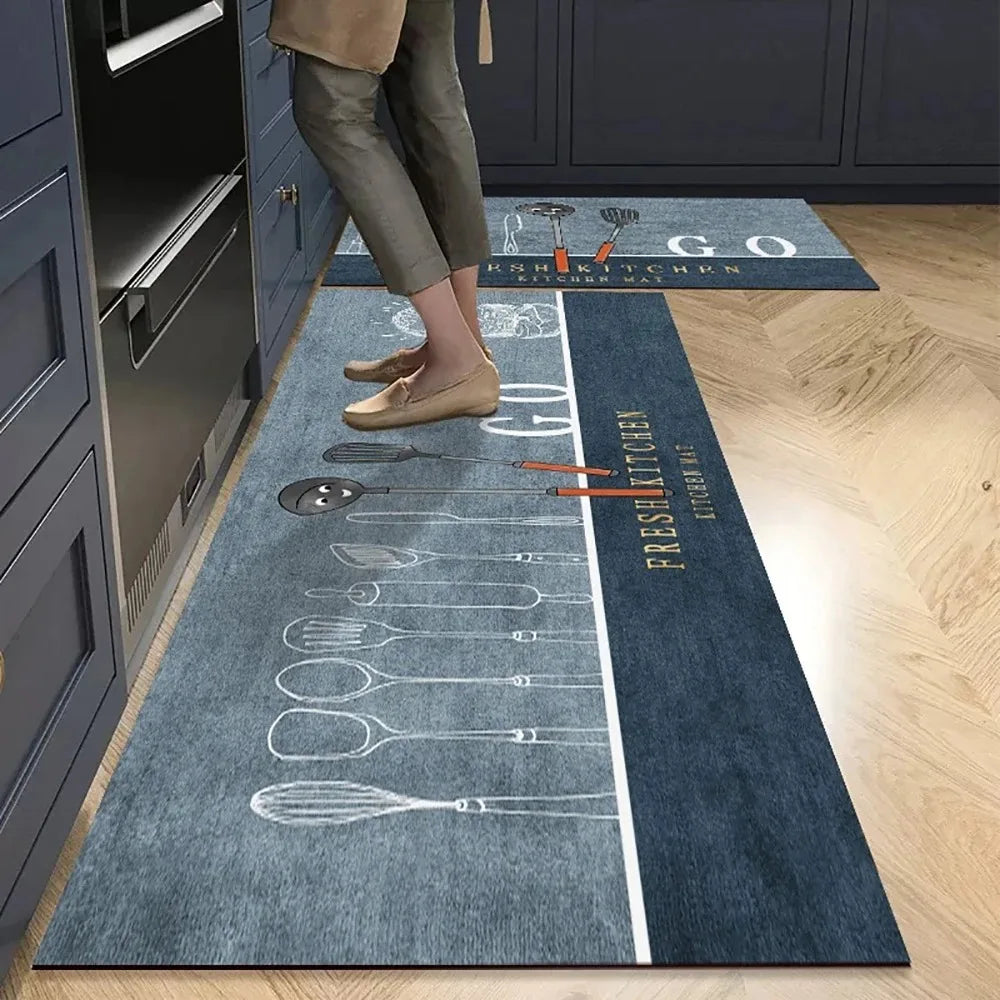 Crystal-Velvet Absorbent Kitchen Runner