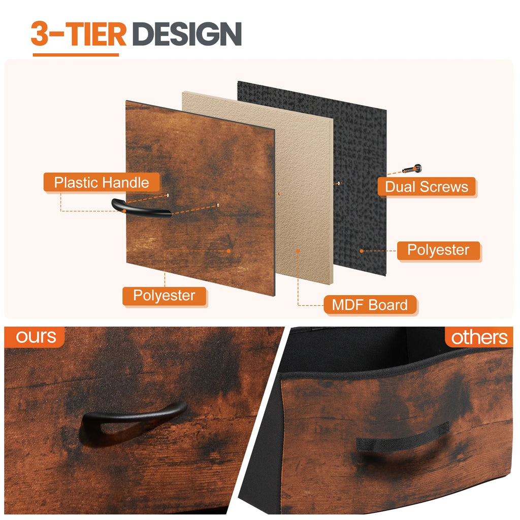 Fabric Drawer Nightstand