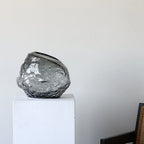 Rock-Texture Luxury Glass Vase