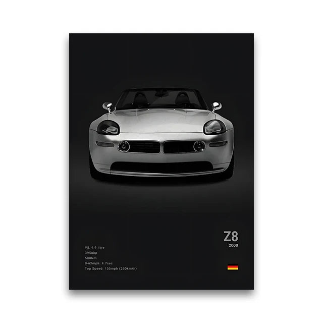 Classic Performance Car Canvas Print