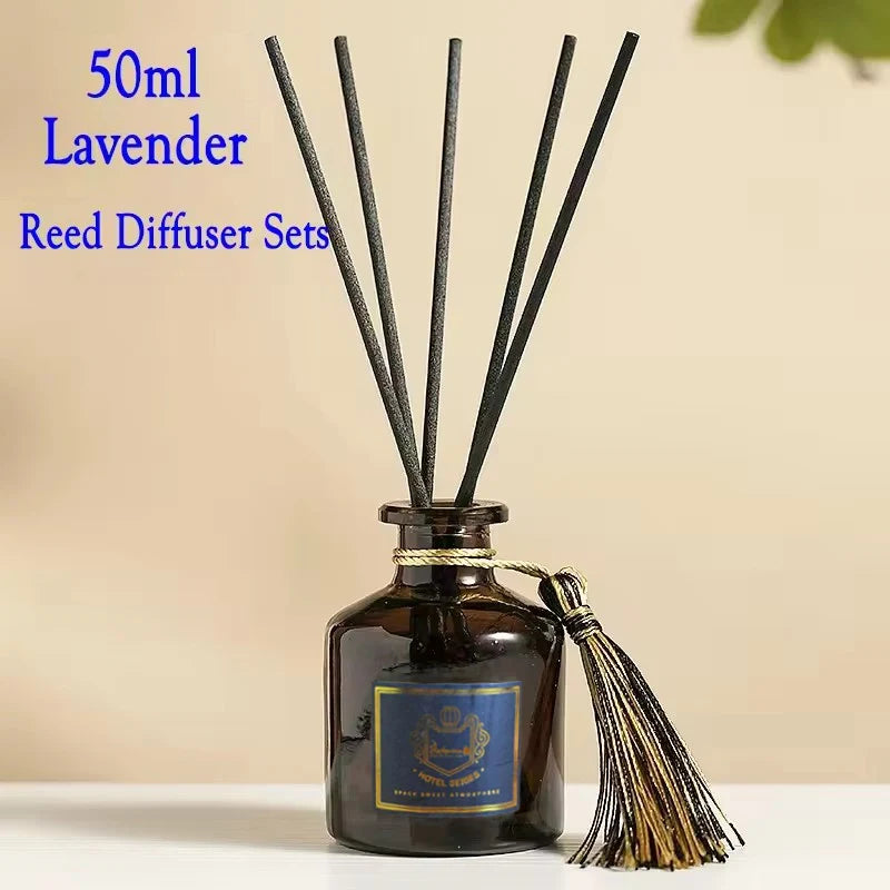 50ml Reed Diffuser Sets with Fragrance expanding stick Healton Homestay Hotel Rattan Aromatherapy  Air Freshener Home Fragrance