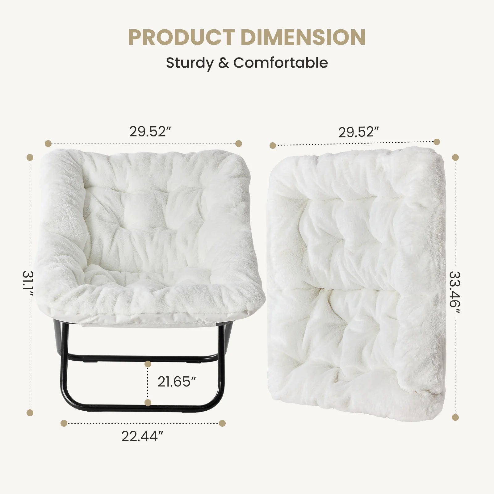 28" Folding Ergonomic Lounger