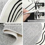Pink Zebra Machine-Washable Area Rug