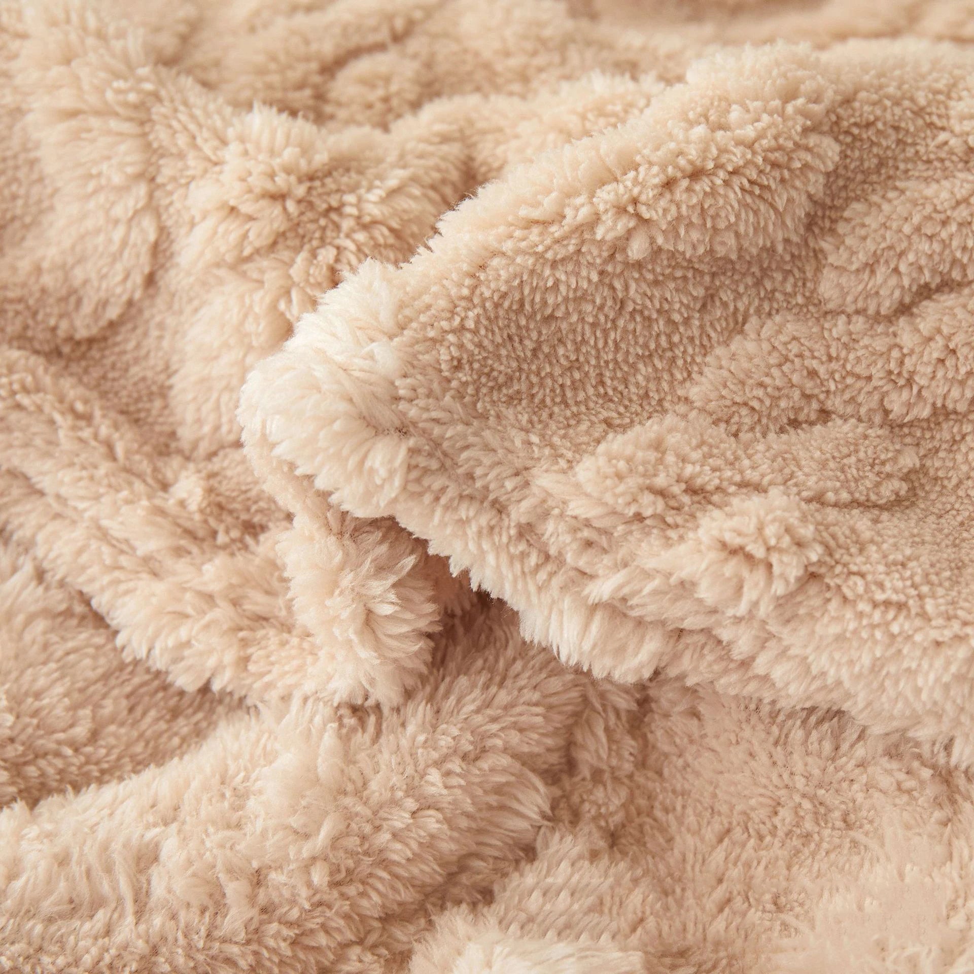 Plush Sherpa Travel Throw Blanket