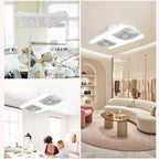 Remote-Control Adjustable Ceiling Fan with Light
