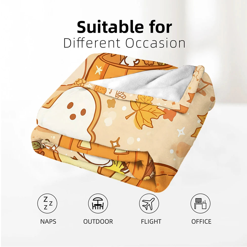 Halloween Sherpa Throw Blanket
