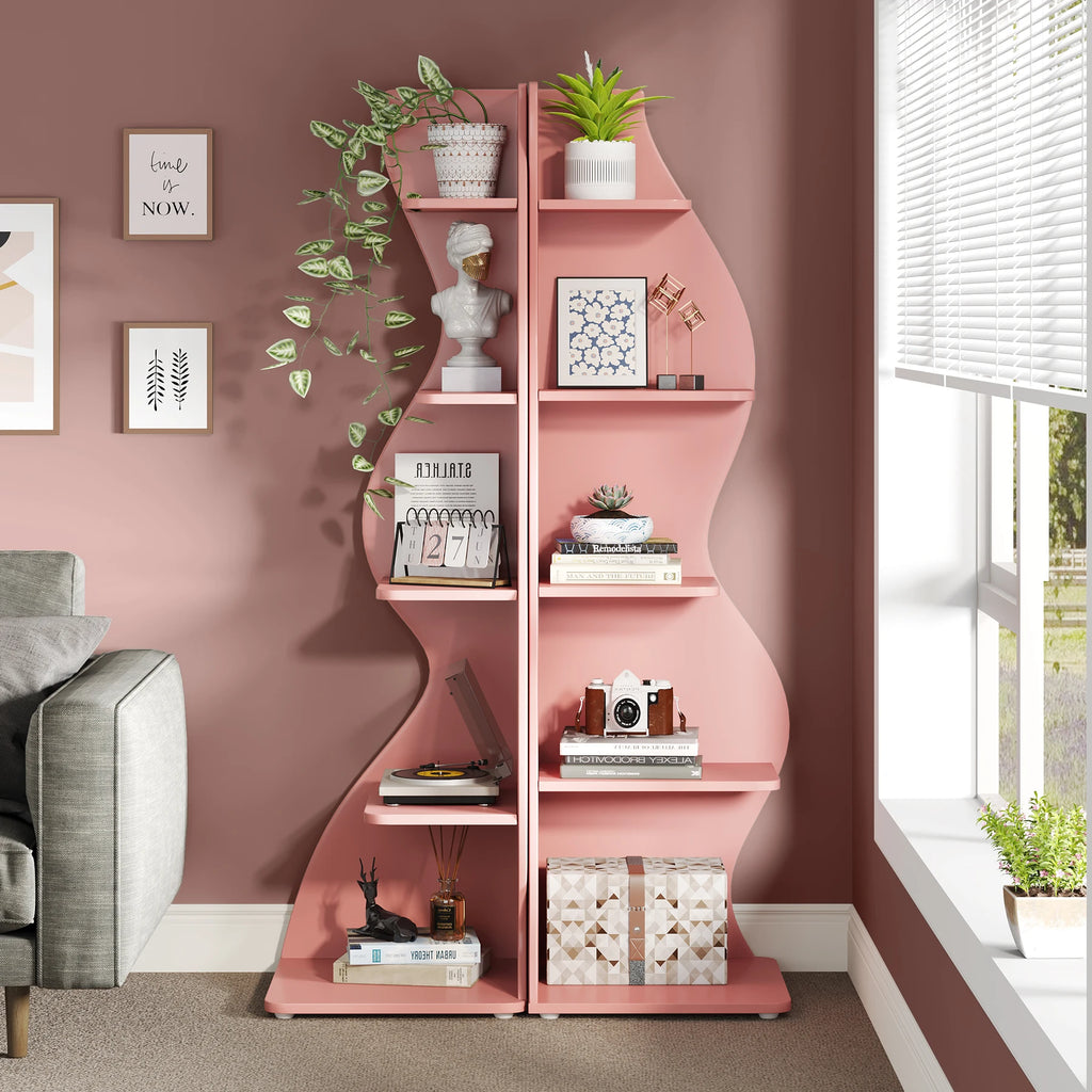 5-Tier Corner Bookshelf