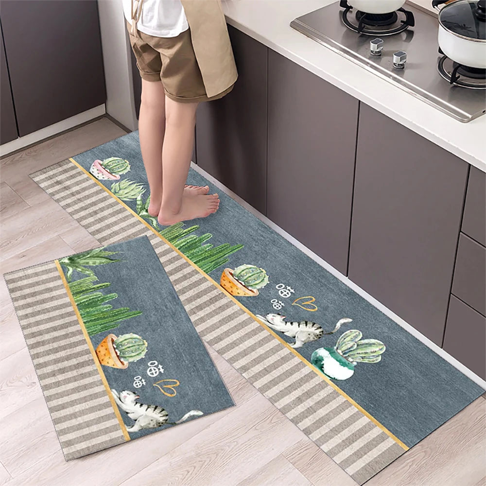 Crystal-Velvet Absorbent Kitchen Runner