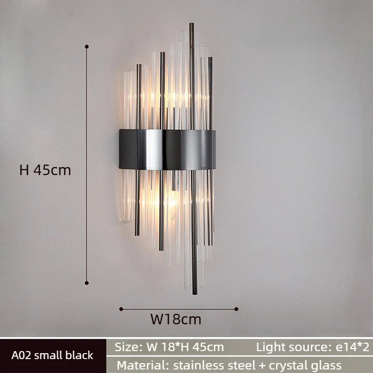 French Crystal Wall Sconce