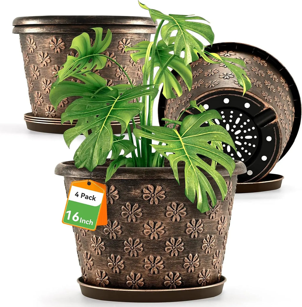 16-Inch Large Outdoor Planter Pot