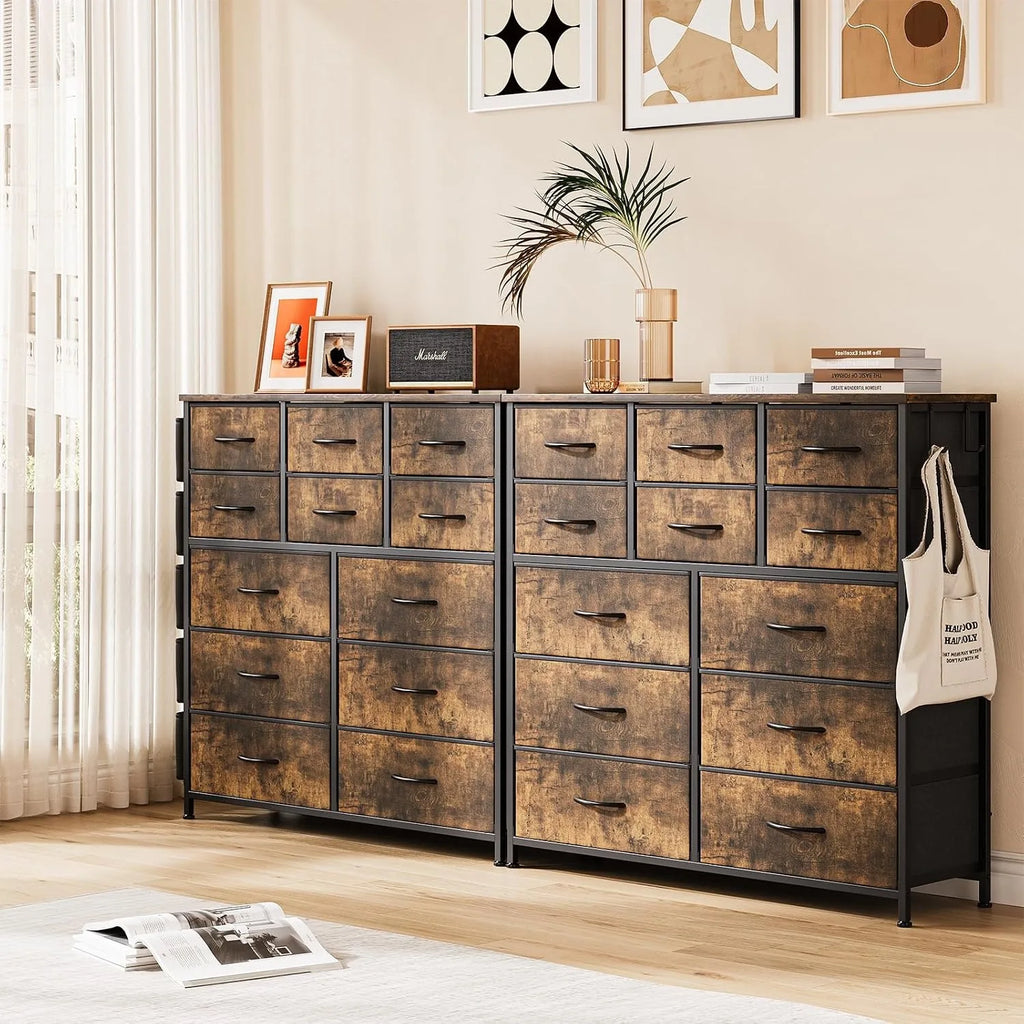 12-Drawer Fabric Storage Dresser