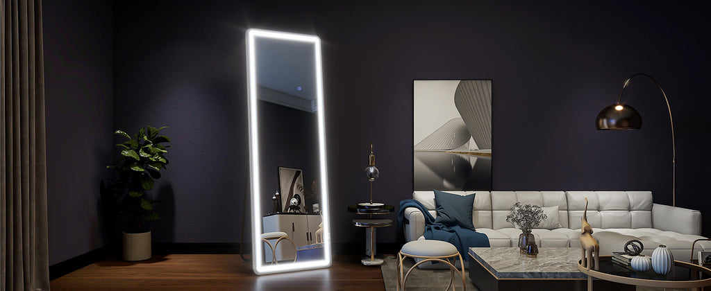 63-Inch Lighted Full-Length Mirror