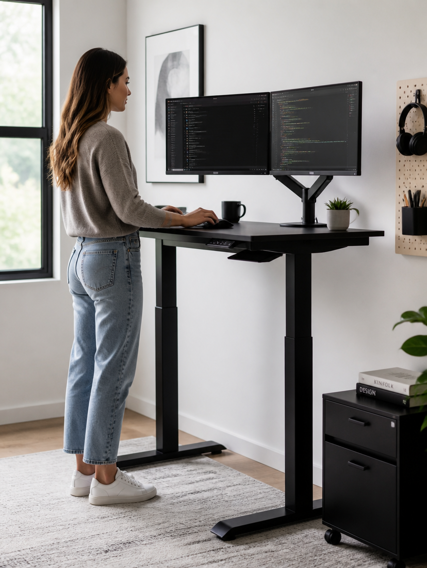 Electric Standing Desk lifestyle
